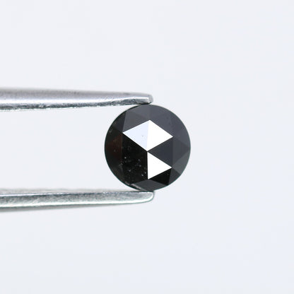 0.38 CT Natural Black Round Rose Cut Diamond | Gemstone for Custom Wedding Rings, Unique & Elegant Fine Jewelry - JayKrishna Diamond