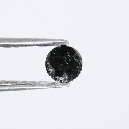0.38 CT Natural Black Round Rose Cut Diamond | Gemstone for Custom Wedding Rings, Unique & Elegant Fine Jewelry - JayKrishna Diamond