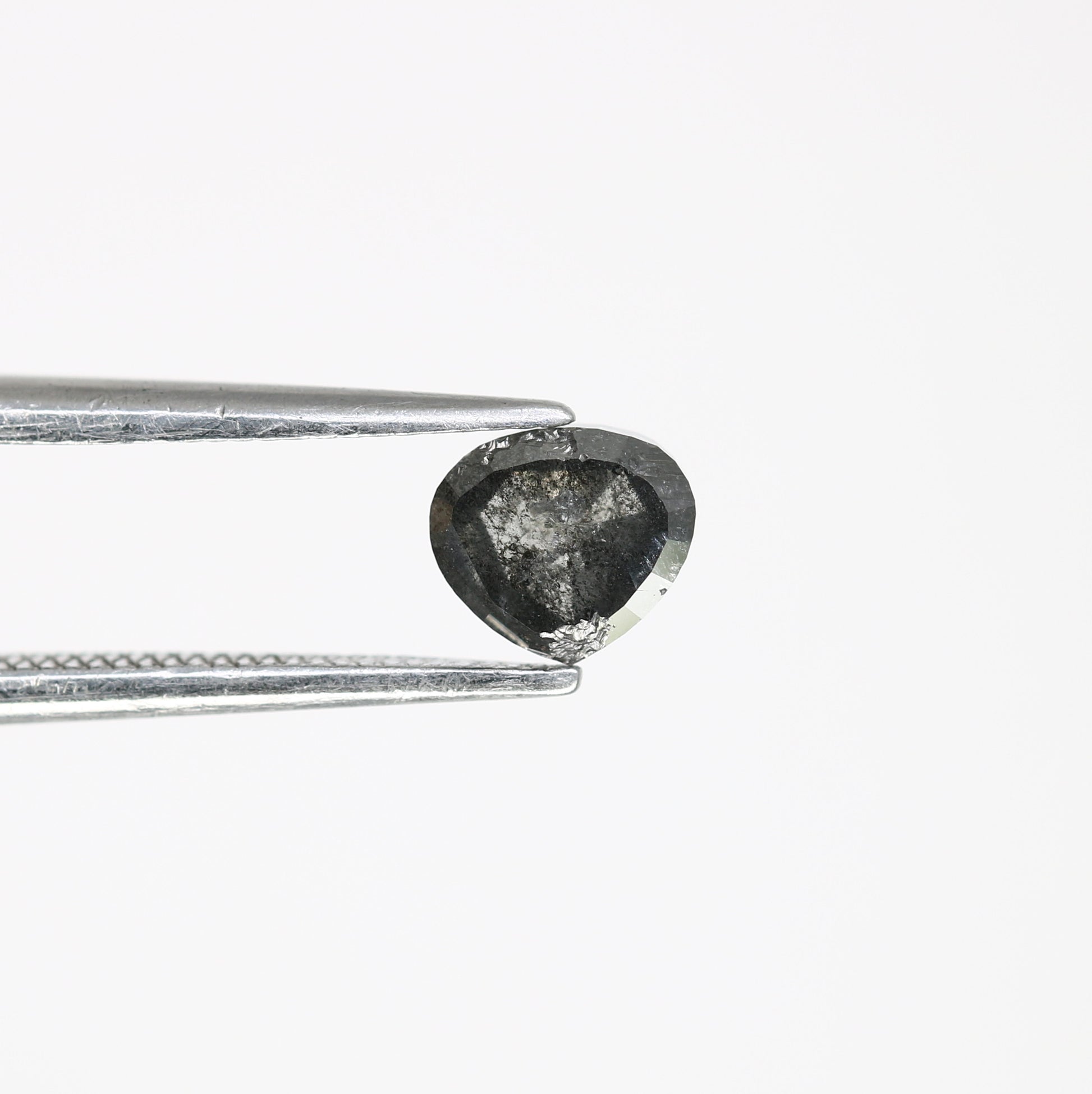 0.90 Carat Heart Shape Salt And Pepper Loose 5.00 MM Diamond For Galaxy Ring - JayKrishna Diamond