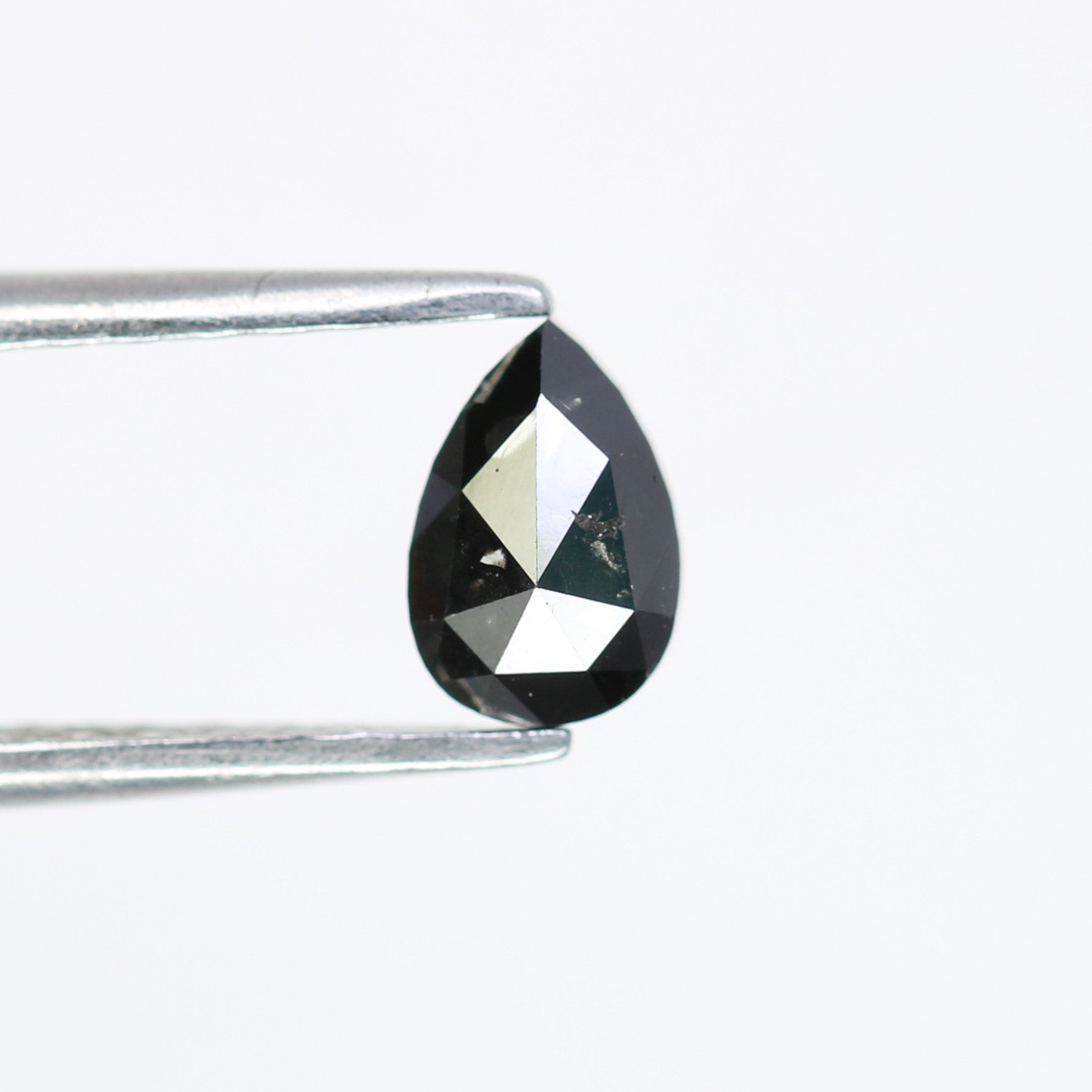 0.45 CT Pear Shaped Black Diamond for Engagement Ring and Unique Artisan Jewelry Design - JayKrishna Diamond