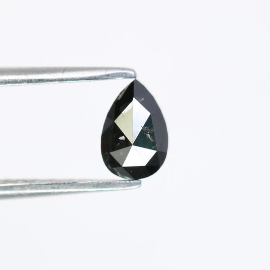 0.45 CT Pear Shaped Black Diamond for Engagement Ring and Unique Artisan Jewelry Design - JayKrishna Diamond