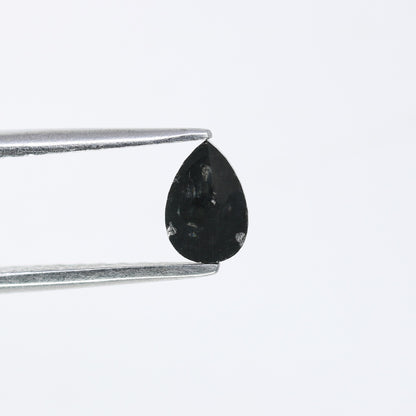0.45 CT Pear Shaped Black Diamond for Engagement Ring and Unique Artisan Jewelry Design - JayKrishna Diamond