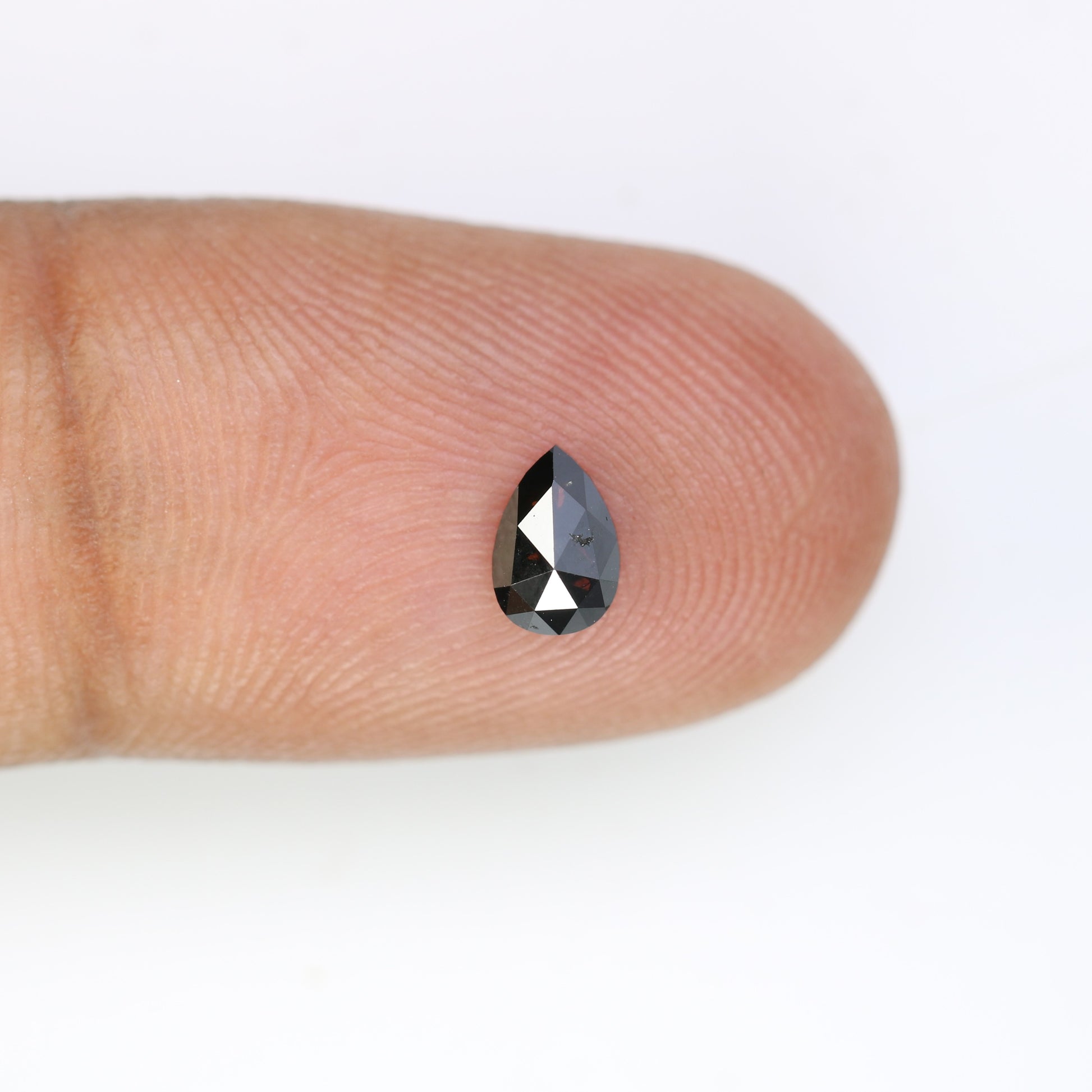 0.45 CT Pear Shaped Black Diamond for Engagement Ring and Unique Artisan Jewelry Design - JayKrishna Diamond
