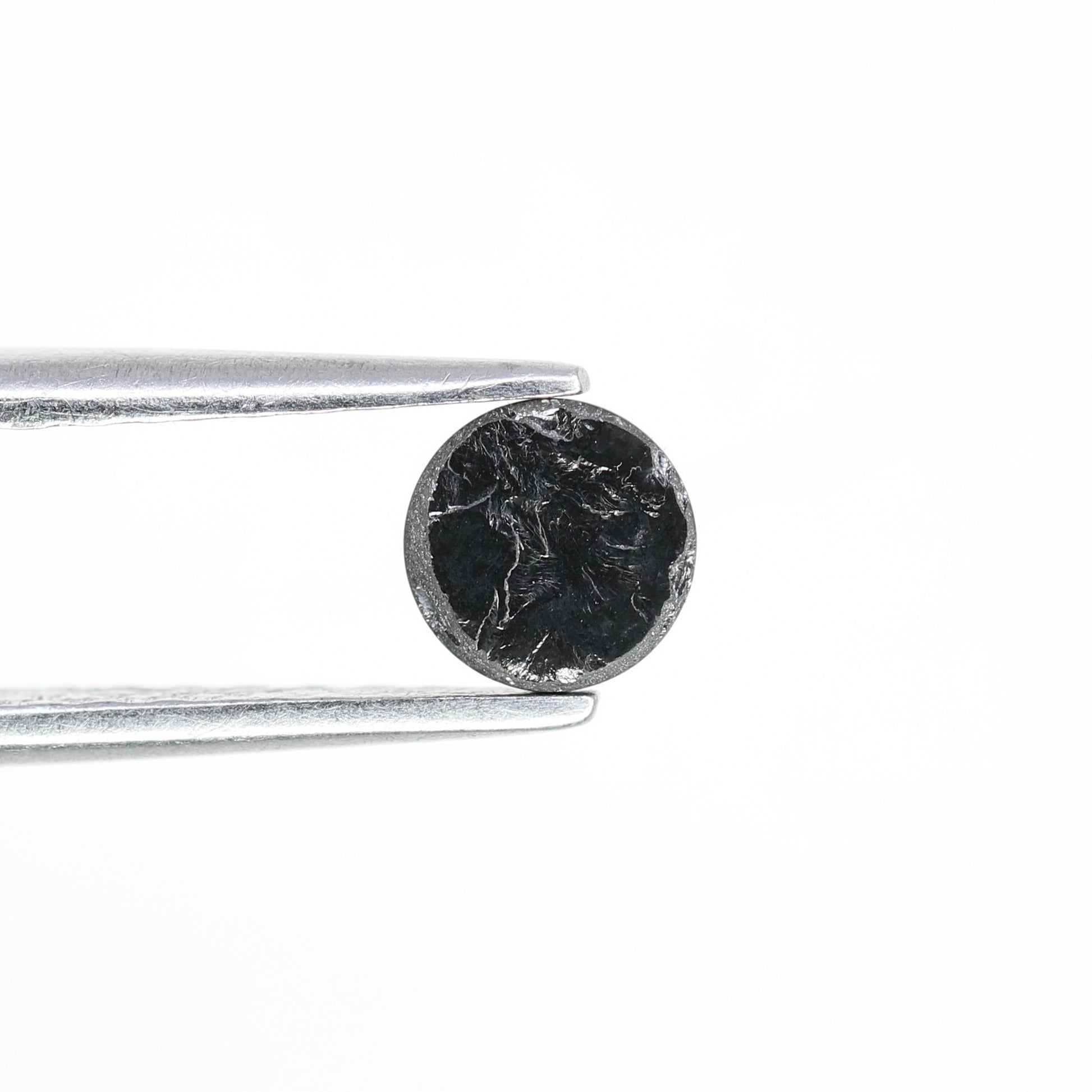 0.42 CT Natural Black Round Rose Cut Loose Diamond for Wedding Band and Unique Bridal Jewelry - JayKrishna Diamond