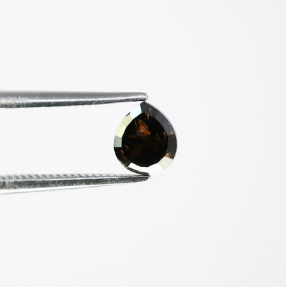0.66 CT 5.60 MM Natural Fancy Black Pear Cut Diamond for Designer Ring - Unique Gemstone for Custom Jewelry Creations - JayKrishna Diamond