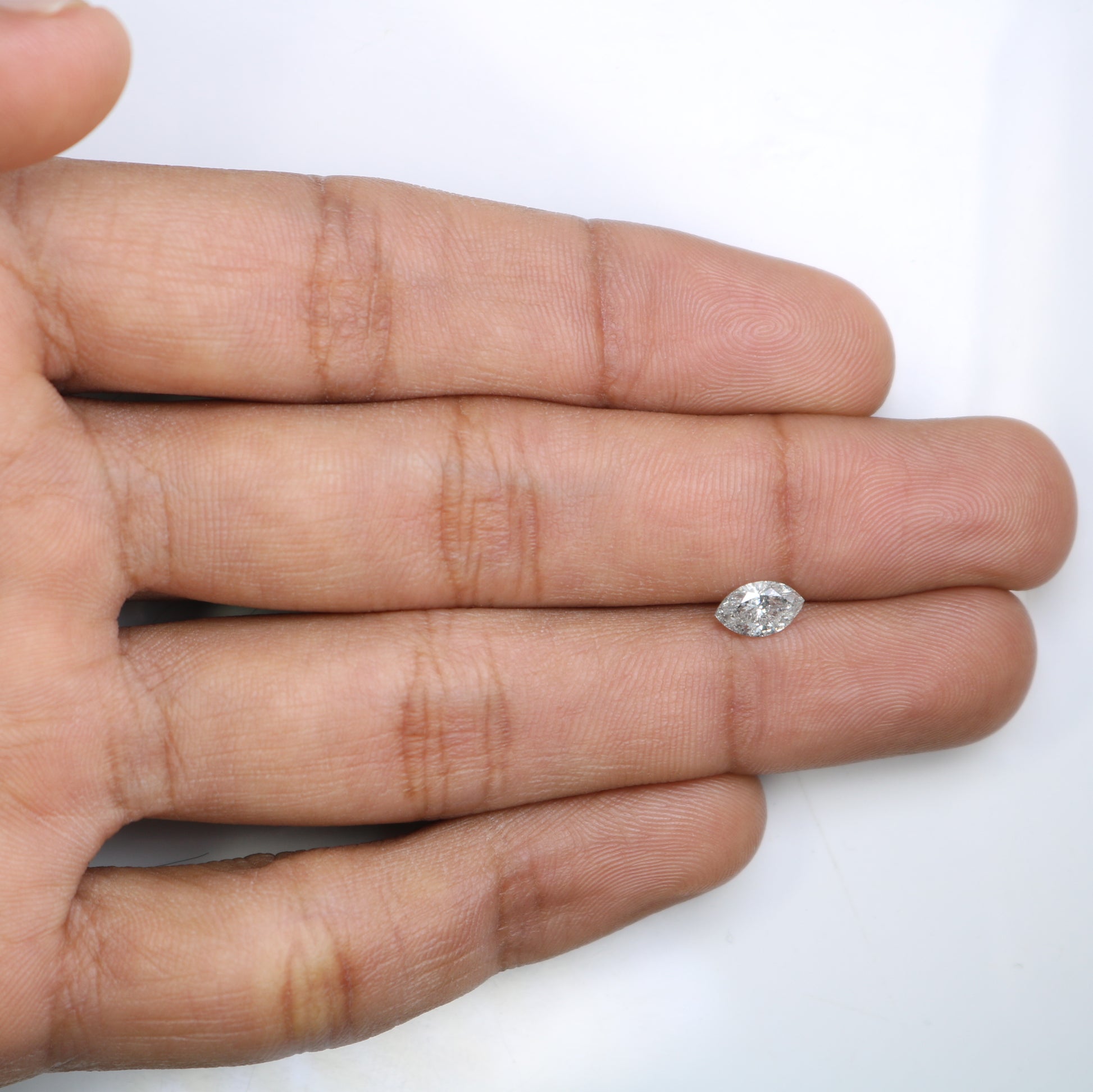 Unique 0.36 CT Marquise Cut Salt & Pepper Diamond | Perfect for Engagement Rings - JayKrishna Diamond