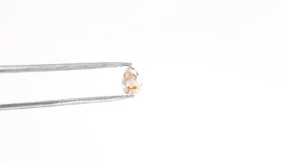 0.23 CT Brilliant Cut Peach Pear Shape Diamond for Proposal Rings and Gifts for Her