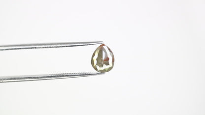 1.14 CT Natural Pear Shaped 7.90 MM Grey Diamond For Antique Jewelry
