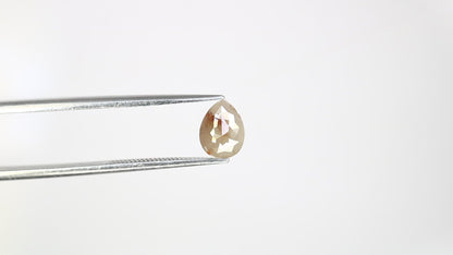 0.91 CT Natural Loose Grey Pear Shaped 7.20 MM Diamond For Wedding Ring