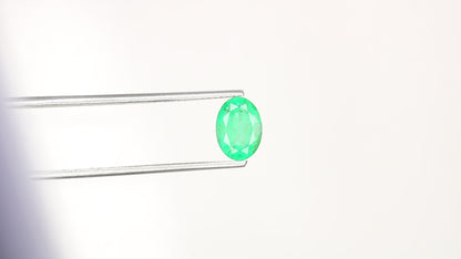 1.17 CT Natural Green Oval Shape Emerald Sapphire Gemstone For Wedding Ring | Gift For Girlfriend | Valentine's Day Gift