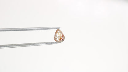 Unique 0.40 CT Light Red Pear Cut Diamond | Perfect for Engagement Rings | Valentine's Gift