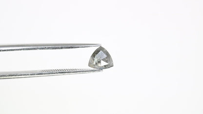 0.62 CT Triangle Shape Salt and Pepper Diamond (5.90 MM) for a Distinctive Promise Ring: Elegant Gemstone Jewelry Piece