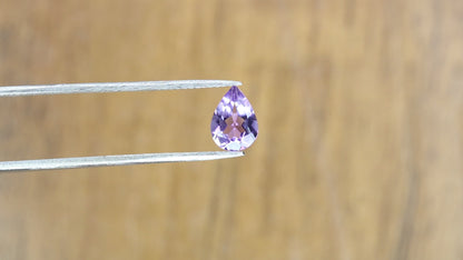 0.84 CT Fancy Purple Amethyst Natural Pear Shape Gemstone For Promise Ring